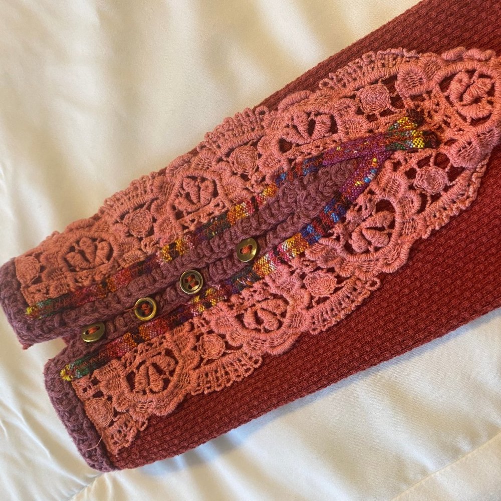 Free People Red Fiesta Cuff Thermal - EUC - Picture 7 of 8